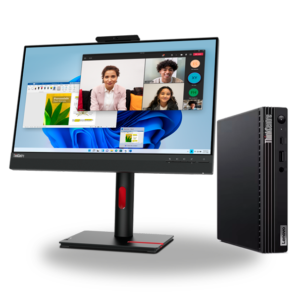 PC + Monitor integrados Lenovo ThinkCentre M75q Gen 5